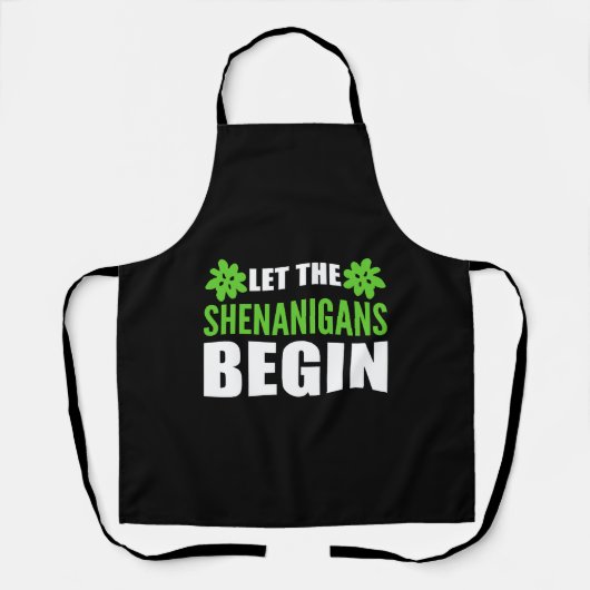 Lass Shenanigans Begin Weed Addict Gift Schürze (Vorderseite)