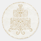 Lass sie essen Cake Aufkleber (Vorderseite)