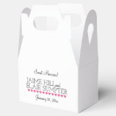 Lass sie essen Cake Empfang Cake Gefallen Box Pink Geschenkschachtel (Geöffnet)