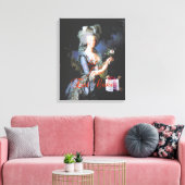 Lass sie essen Cake Leinwand Wrap (Insitu (Wohnzimmer))