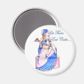 'Lass sie essen Cake' Magnet (Vorderseite/Rückseite)