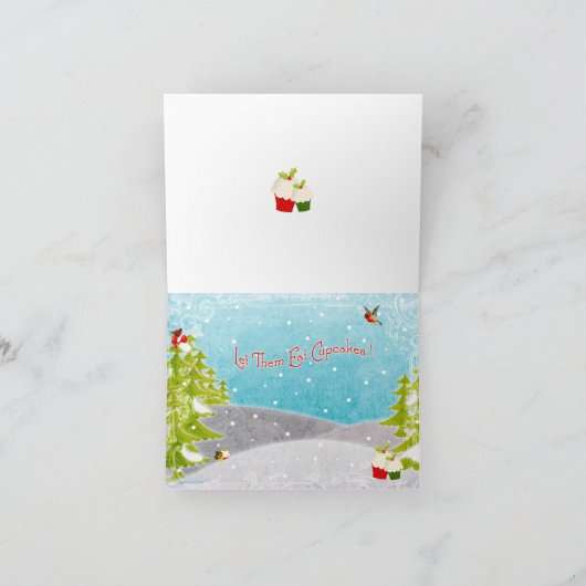 Lass sie essen Cupcakes zu Weihnachten 2 (Innenseite)