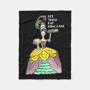 Lass sie essen King Cake Mardi Gras Food Lover Par Fleecedecke