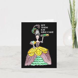 Lass sie essen King Cake Mardi Gras Food Lover Par Karte