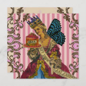 Lass sie essen Kuchen ändern FARBE - Einladungen (Vorne/Hinten)