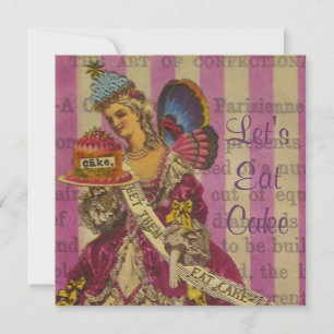 Lass sie essen Kuchen ~ Einladungen