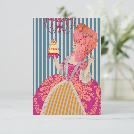 Lass sie essen Kuchen - Einladungen / UAWG (Stehend Vorderseite)