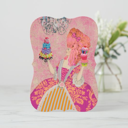 Lass sie essen Kuchen ~ Einladungen / UAWG #12 (Stehend Vorderseite)