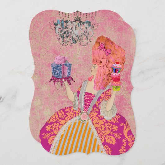 Lass sie essen Kuchen ~ Einladungen / UAWG #12 (Vorne/Hinten)