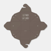 Lass sie essen Kuchen Hochzeit nehmen Zuhause Boxe Geschenkschachtel (Ungefaltet)