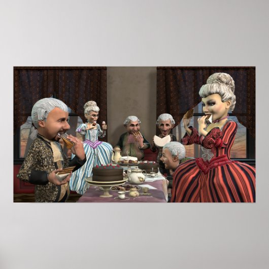 Lass sie essen Kuchen - Kleines Poster (Vorne)