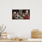 Lass sie essen Kuchen - Kleines Poster (Küche)