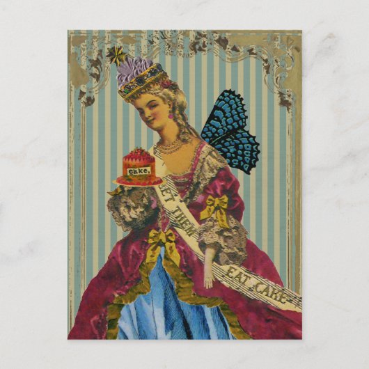 Lass sie essen Kuchen ~ Postkarte / Einladungen (Vorderseite)