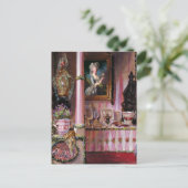 Lass sie essen Kuchen ~ Postkarte / Einladungen (Stehend Vorderseite)