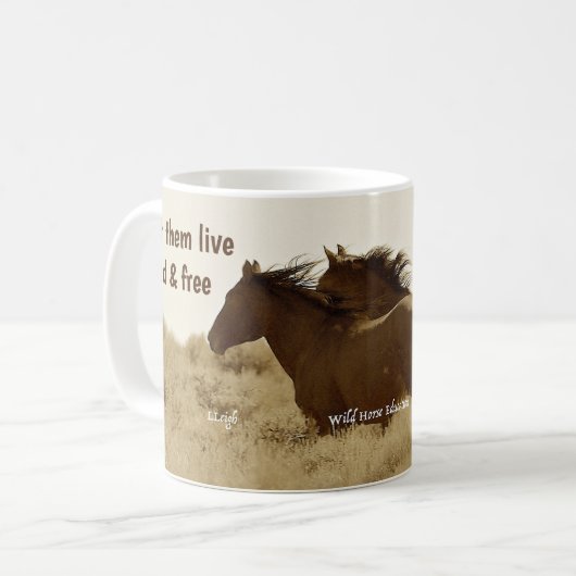 Lass sie frei und frei kaffeetasse (Vorderseite Links)