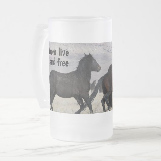 Lass sie frei und frei mattglas bierglas (Vorderseite Links)