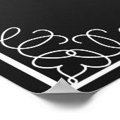 "Lass sie iss Cake" Hochzeitsstift Poster (Ecke)