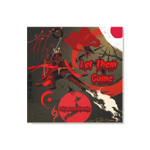 Lass sie kommen, japanischer Samurai-Krieger