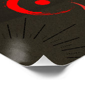 Lass sie kommen, japanischer Samurai-Krieger Poster (Ecke)