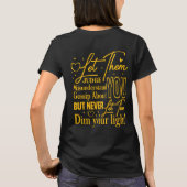 Lass sie kreative Künstler entwerfen T-Shirt (Rückseite)