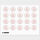 Lass sie Kuchen essen Sticker - Pink (Blatt)