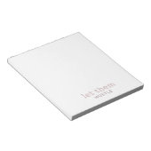 Lass sie mit dem Notepad - Ruhige Rebellion Notizblock (angewinkelt)