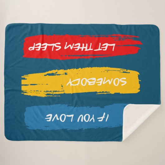 Lass sie schlafend sherpadecke (Vorderseite (Horizontal))