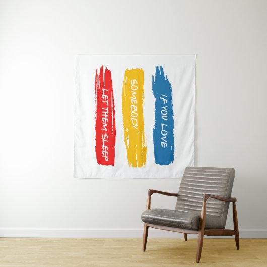 Lass sie schlafend wandteppich (Beispiel (Horizontal))