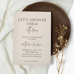 Lass sie uns mit Liebe duschen Boho Shower Brida Einladung