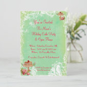 Lass sie zum Kuchen Party Einladung (Stehend Vorderseite)