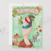 Lass sie zum Kuchen Party Einladung (Rückseite)