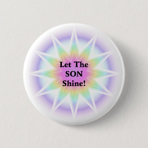 Lass Son Shine Button