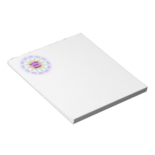 Lass Son Shine Notizblock (angewinkelt)