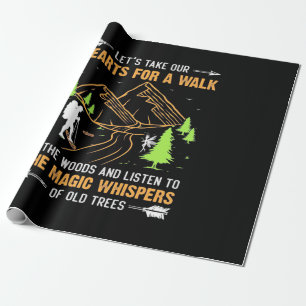 Lass, spazieren zu gehen geschenkpapier