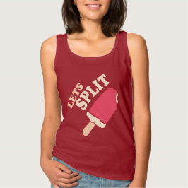 Lass Split Sommereis Erdbeere gespalten Shirt