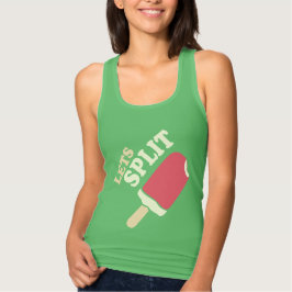 Lass Split Sommereis Erdbeere gespalten Shirt