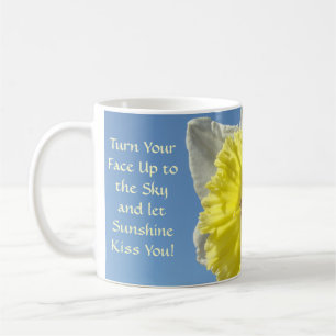 Lass Sunshine Kiss you! Frühlinggelbe Daffodiecups Kaffeetasse