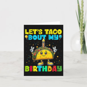 Lass Taco Bout My Birthday Funny Mexican Party Boy Karte
