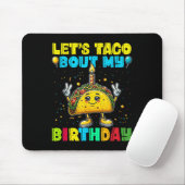 Lass Taco Bout My Birthday Funny Mexican Party Boy Mousepad (Mit Mouse)