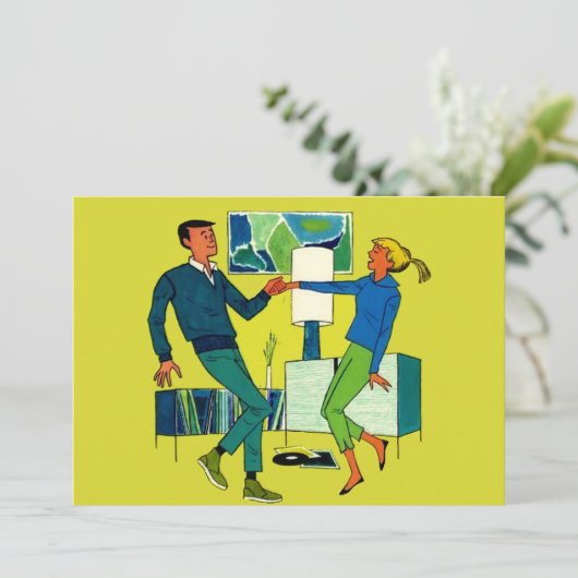 Lass-Tanz Einladung (Stehend Vorderseite)