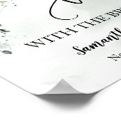 Lass Tee mit eukalyptus-Braut-Brautparty Poster (Ecke)