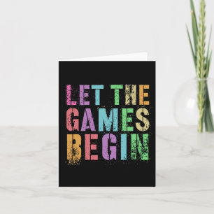 Lass the games Begin School's Out Field Day Legend Karte