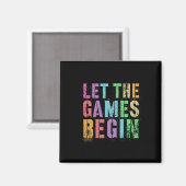 Lass the games Begin School's Out Field Day Legend Magnet (Vorderseite/Rückseite)