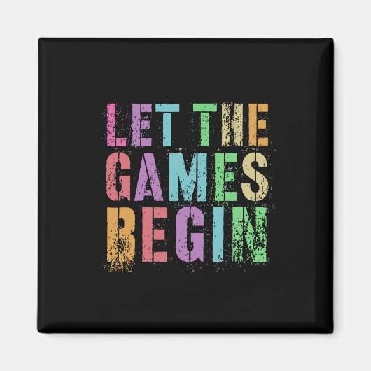 Lass the games Begin School's Out Field Day Legend Magnet (Vorne)