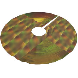 "Lass the Gold & Green Play" Weihnachtsbaumrock Polyester Weihnachtsbaumdecke