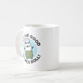 Lass The Good Thymes Roll Funny Herb Pun Kaffeetasse (Vorderseite Links)