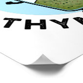 Lass The Good Thymes Roll Funny Herb Pun Poster (Ecke)