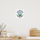 Lass The Good Thymes Roll Funny Herb Pun Poster (Küche)