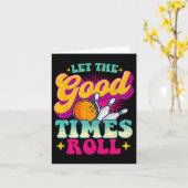 Lass The Good Times Roll - Bowling Bowler Karte (Gelbe Blume)