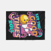 Lass The Good Times Roll Bowling Shirts Funny Bowl Fleecedecke (Vorderseite (Horizontal))